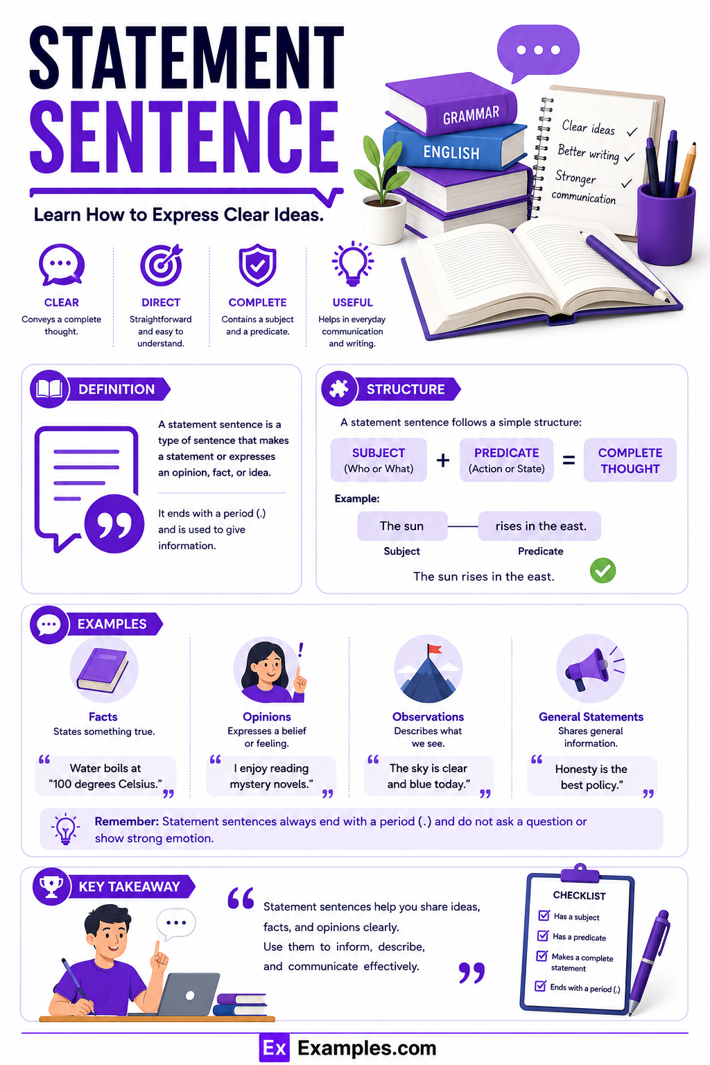 99+ Statement Sentence Examples
