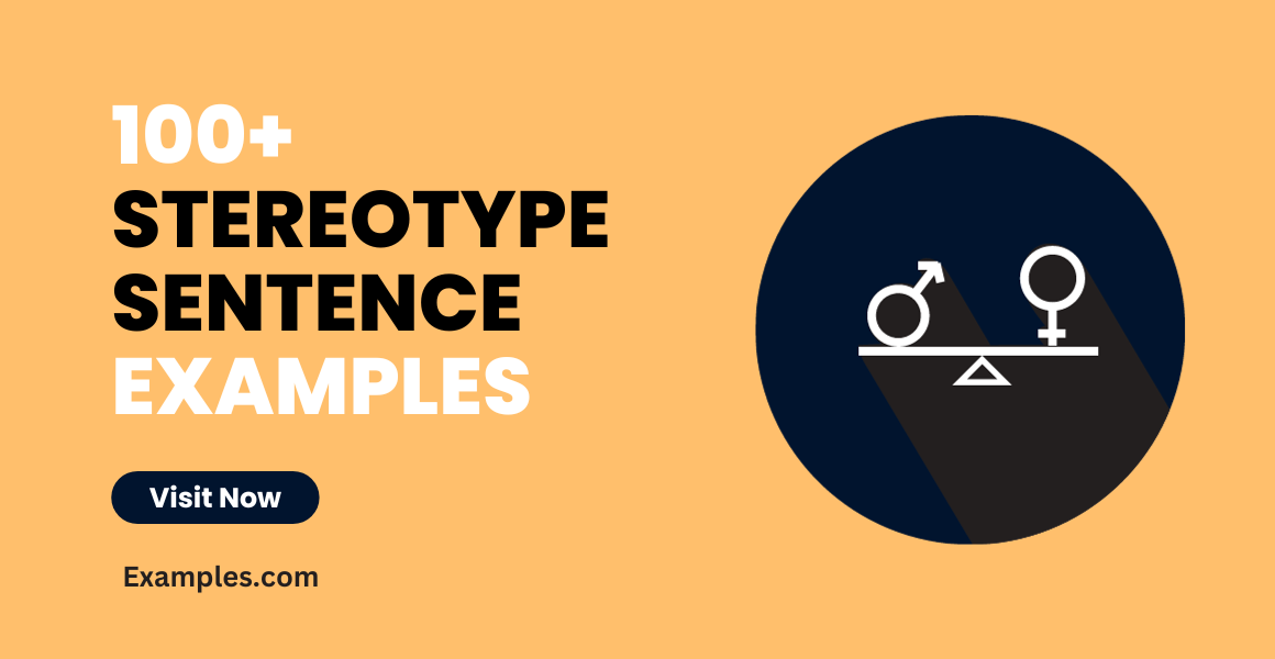 Stereotype Sentence Examples