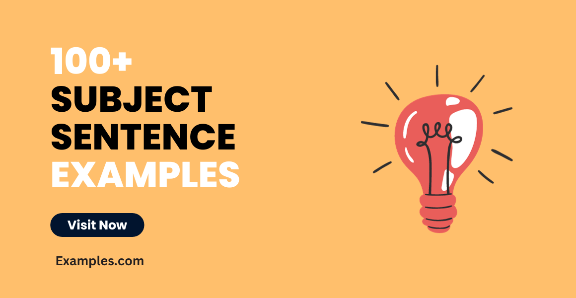 Subject Sentence Examples 1