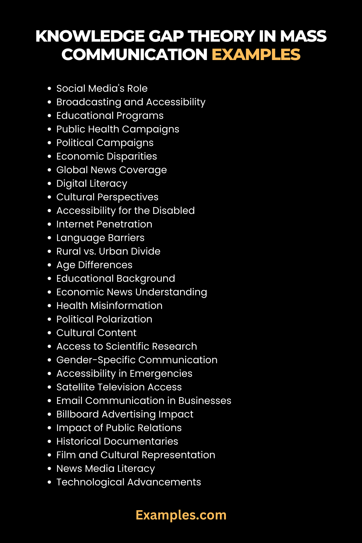 Knowledge Gap Theory in Mass Communication - 29+ Examples, How to Use