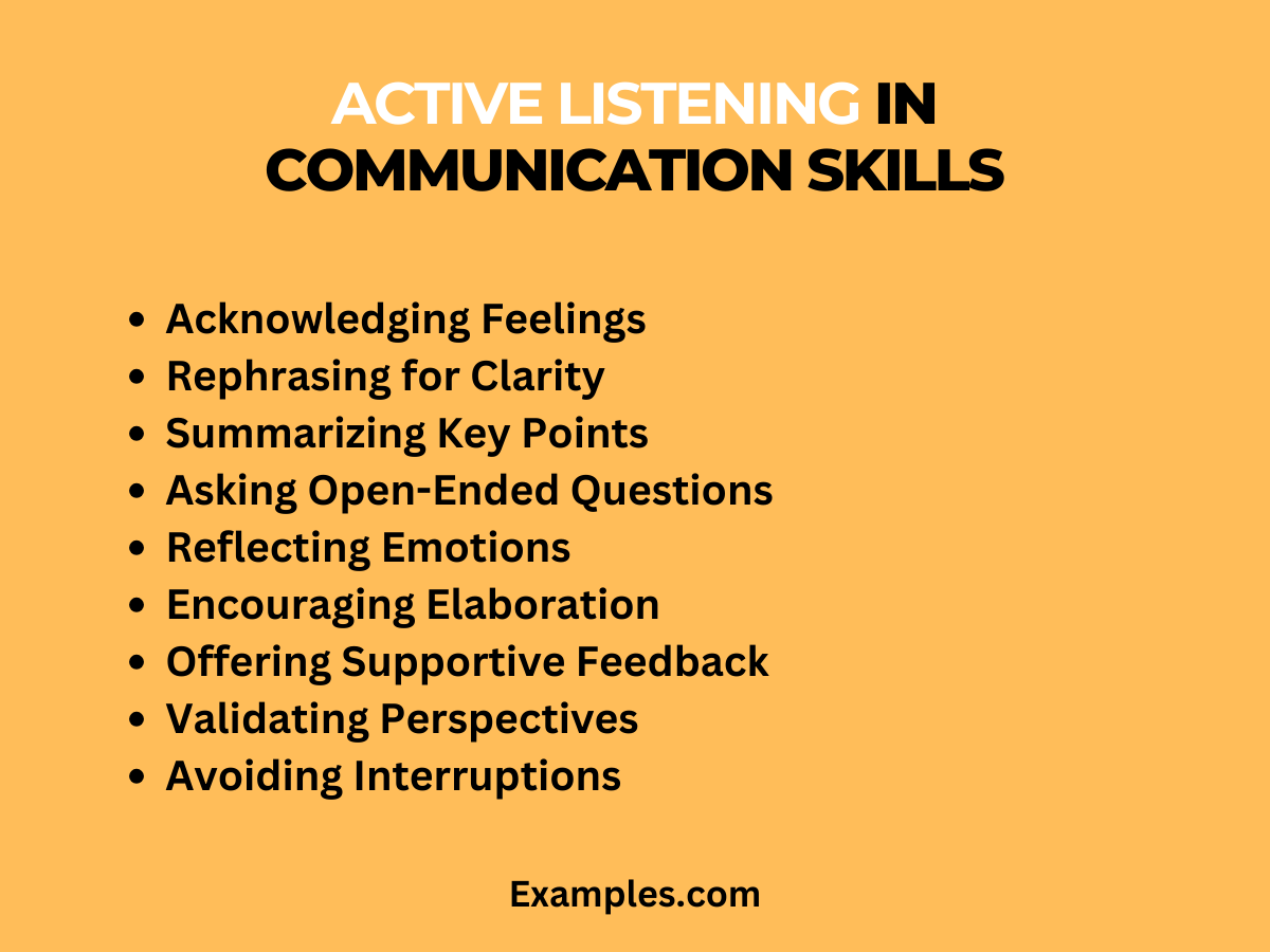 active listening in communication skills