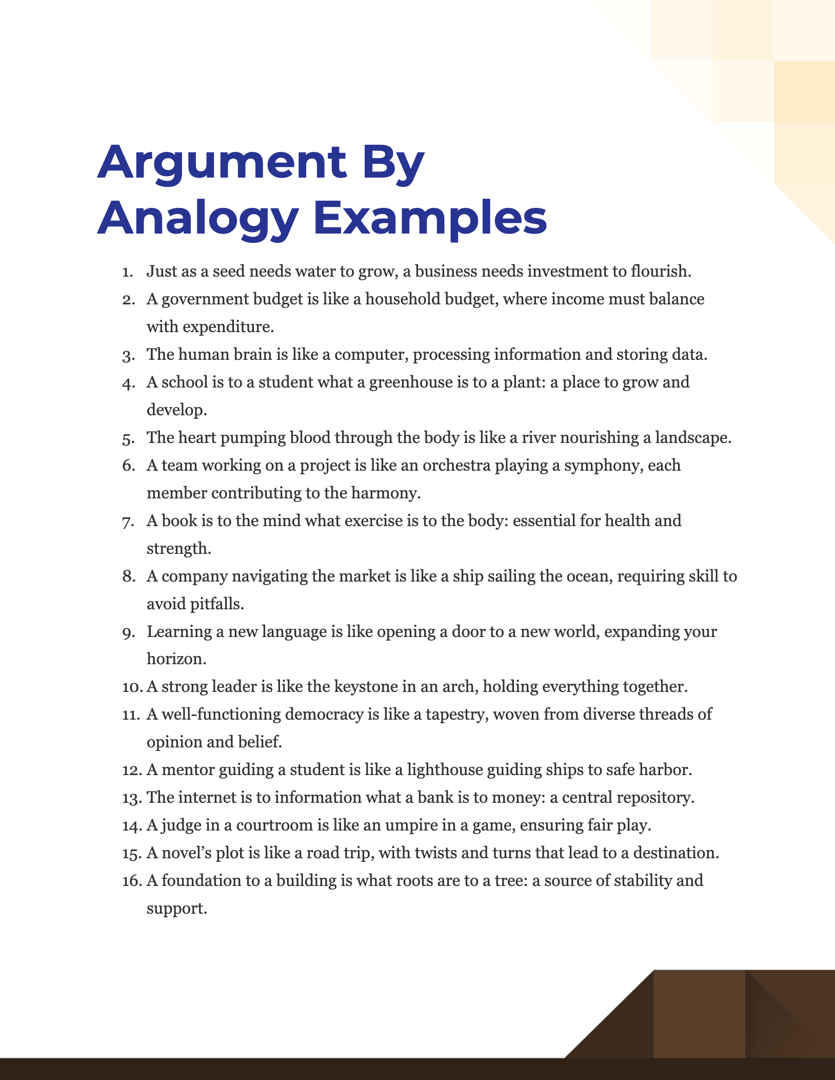 argument by analogy essay