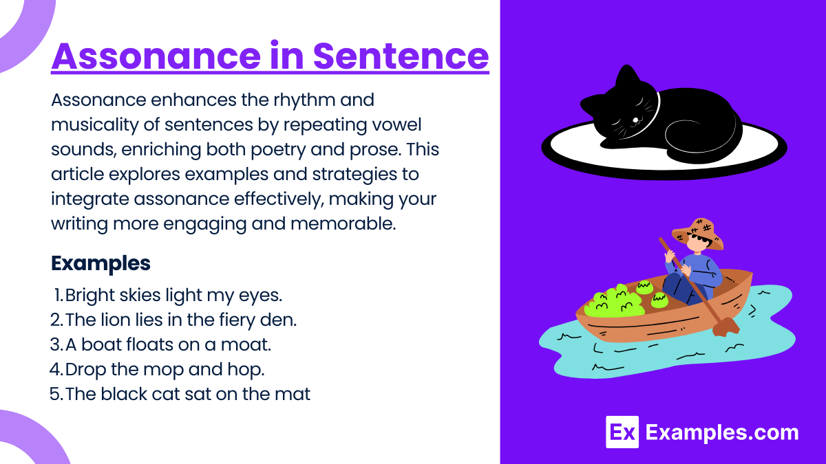 Assonance in Sentence - 100+ Examples, How to Use, How to Write, Tips, PDF