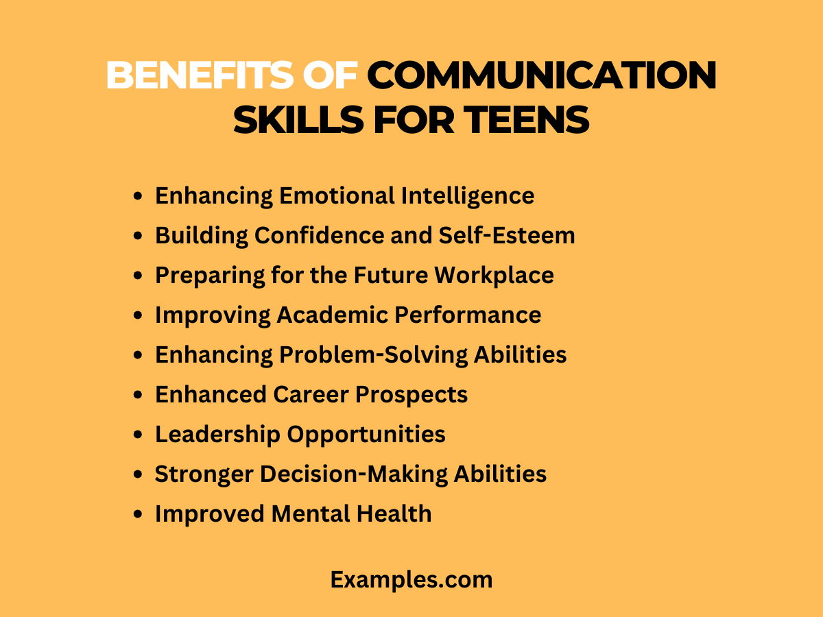 benefits of communication skills for teens
