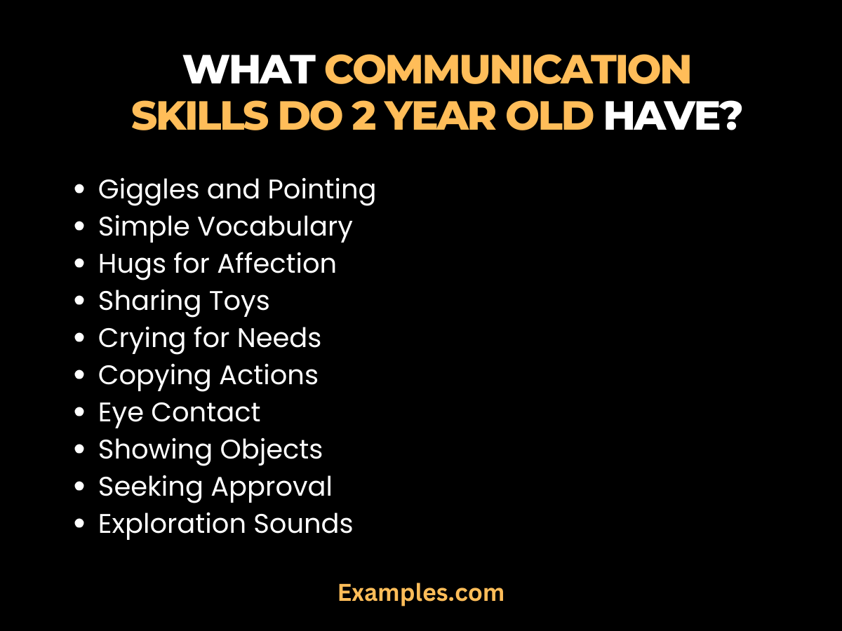 communication skills of a 2 year old for parent