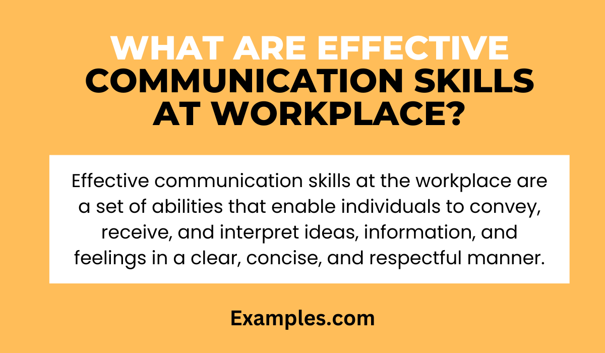 effective communication skills at workplace