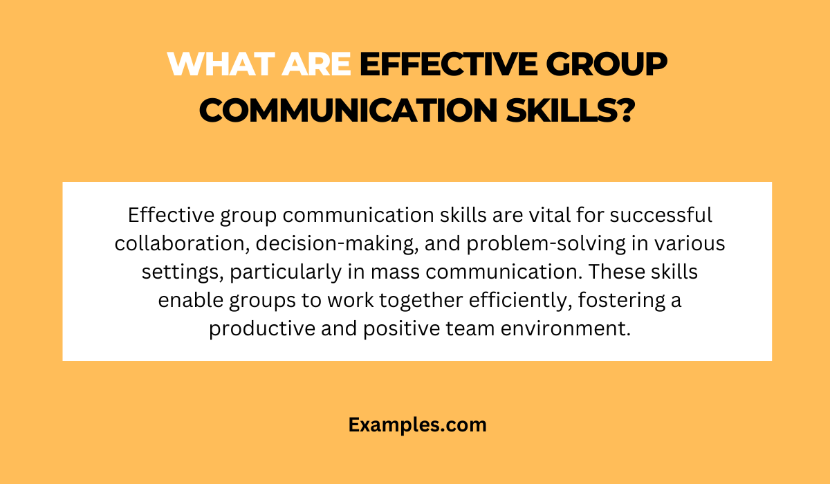 effective group communication skills