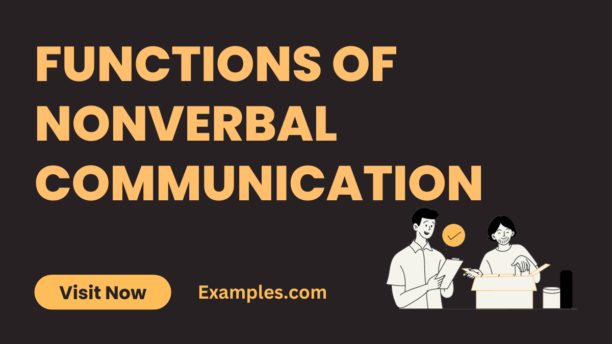 Functions of Nonverbals Communication