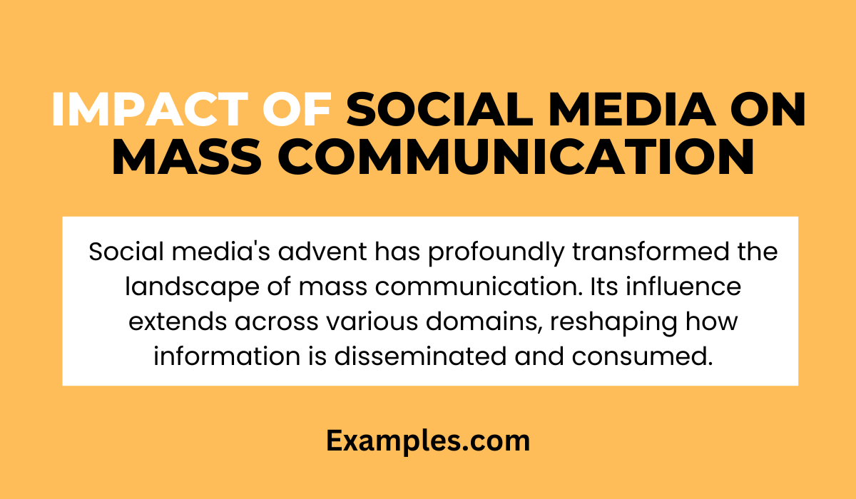 impact of social media on mass communication