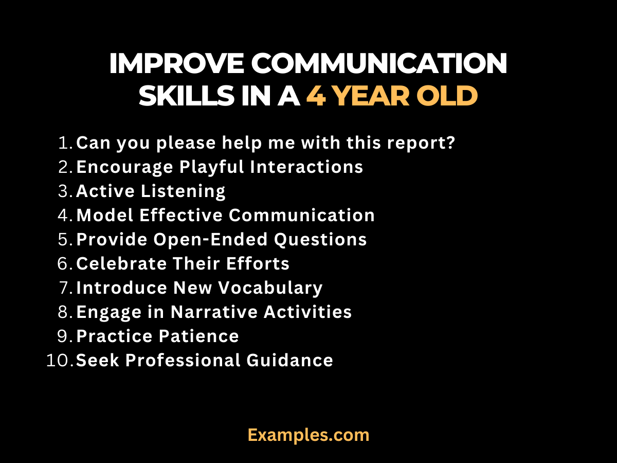 improve communication skills in a 4 year old