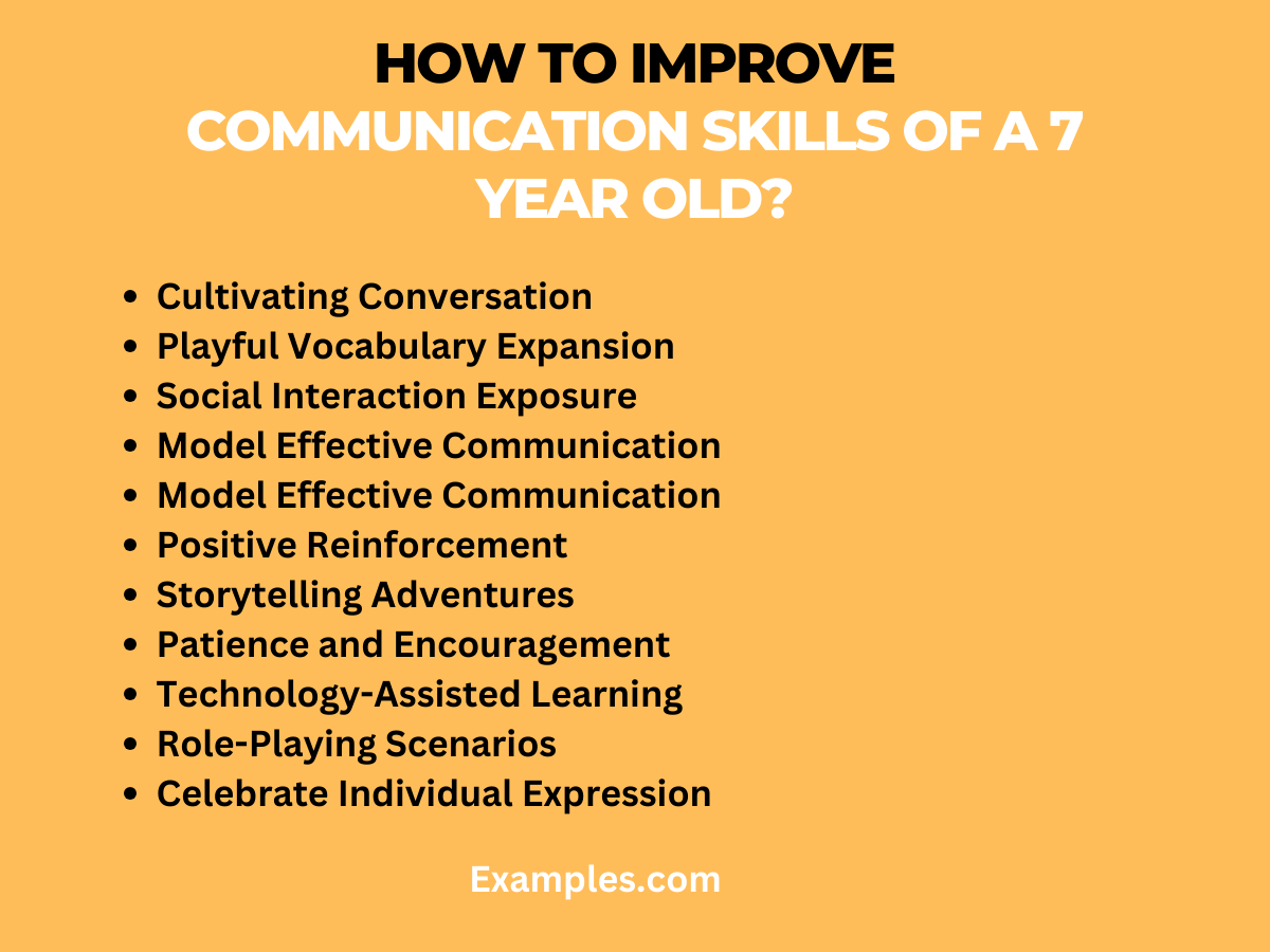 improve communication skills of a 7 year old