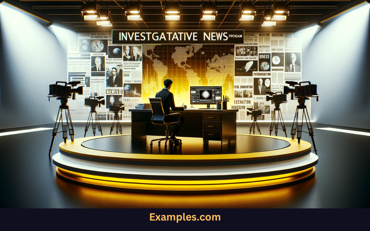 investigative news program for television mass communication