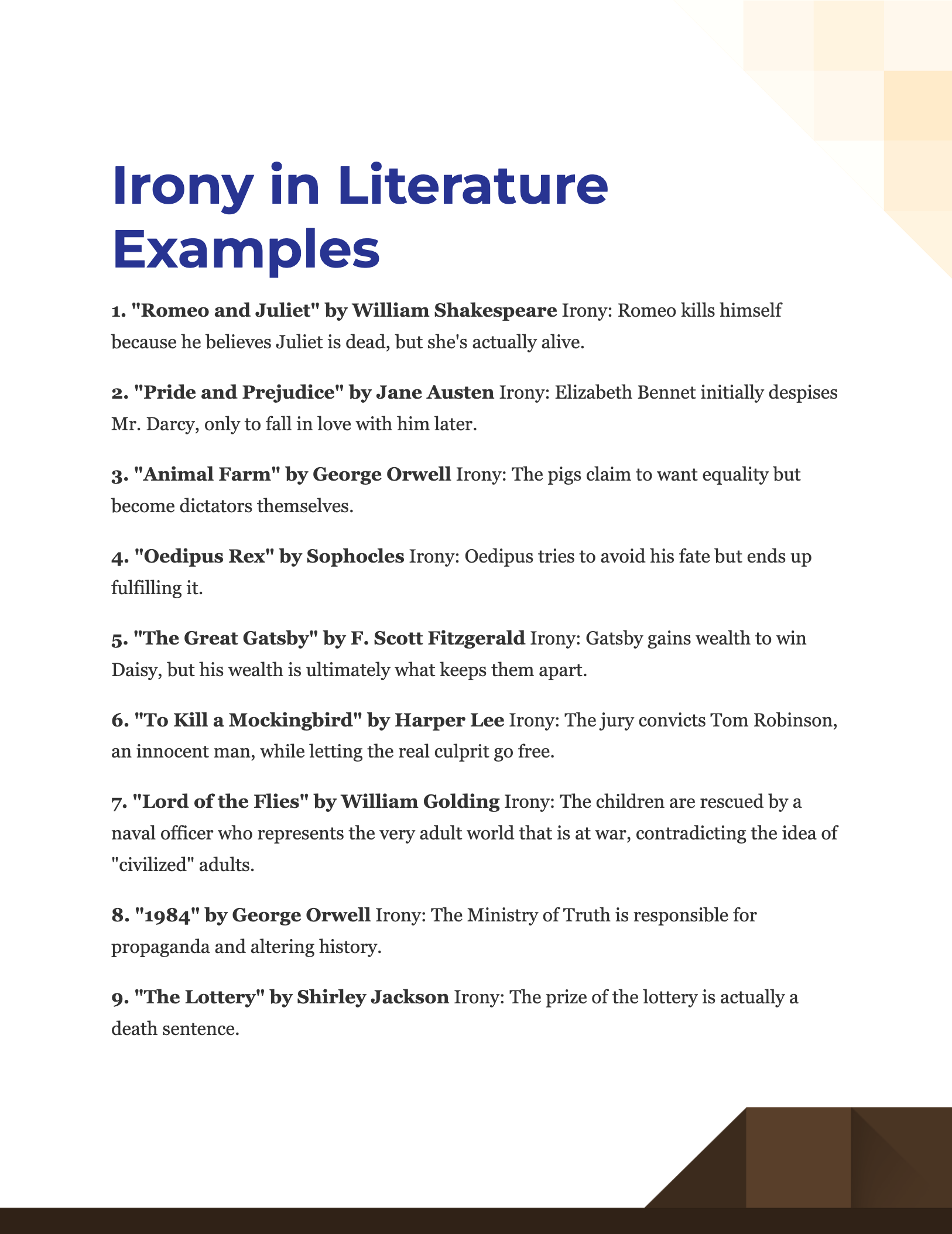 Irony In Literature - 99+ Examples, PDF, Tips