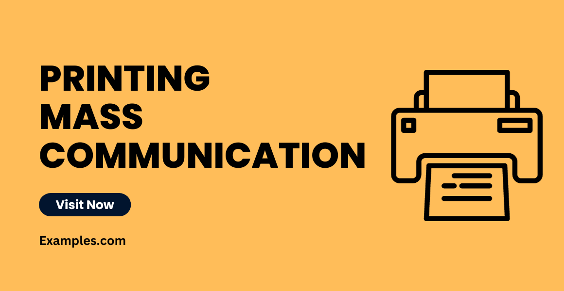 Printing Mass Communication