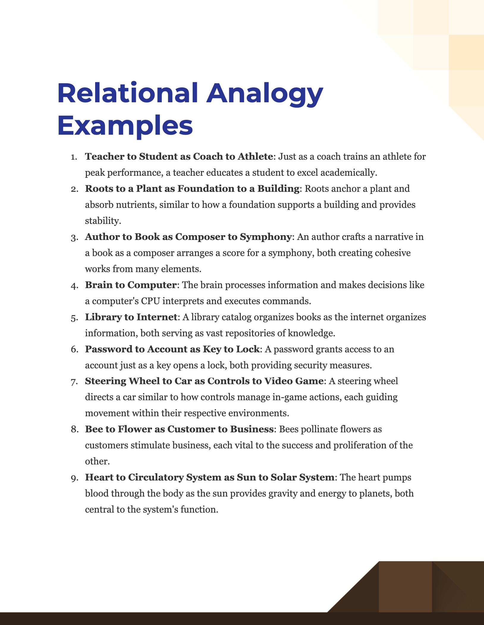 Relational Analogy Examples