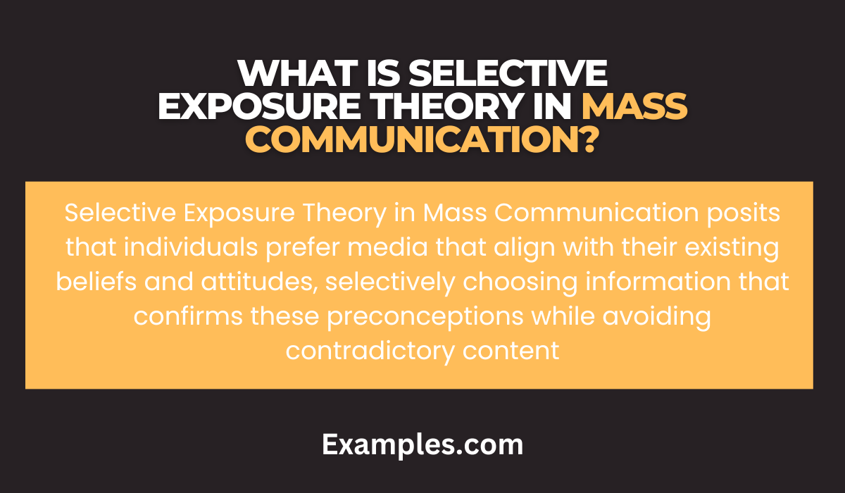 selective exposure theory in mass communications