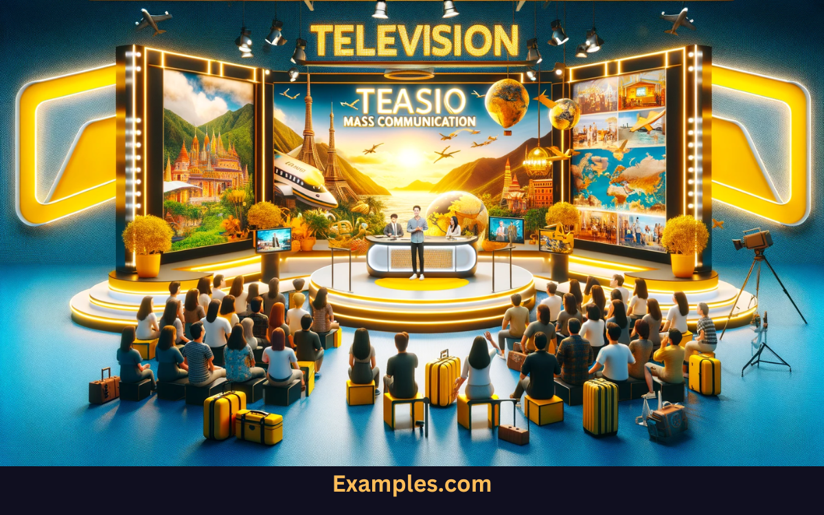 television mass communication for travel show