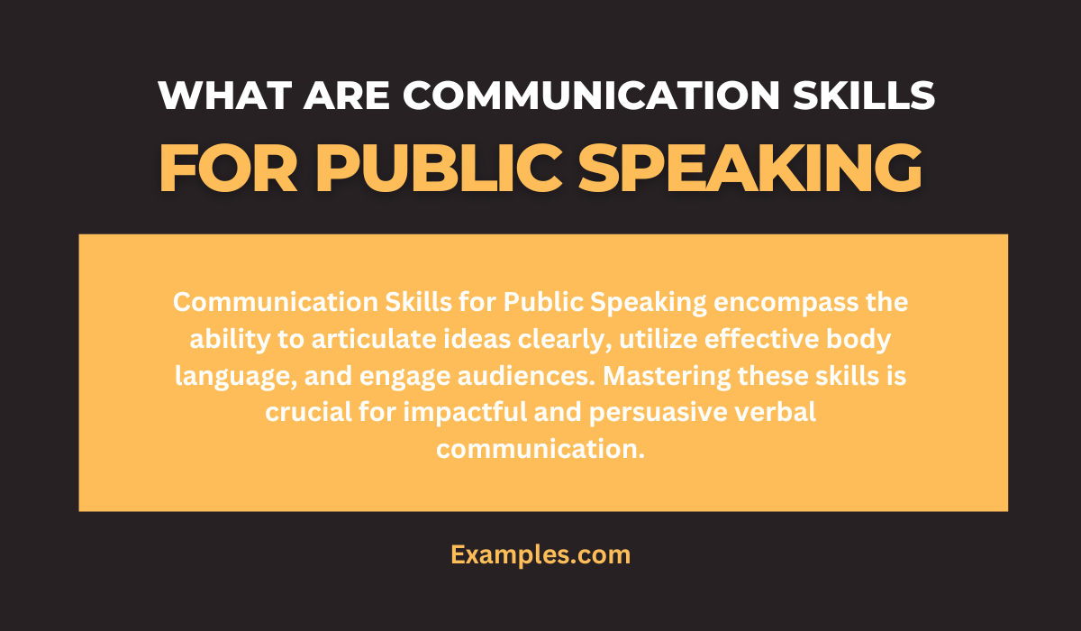what are communication skills for public speaking
