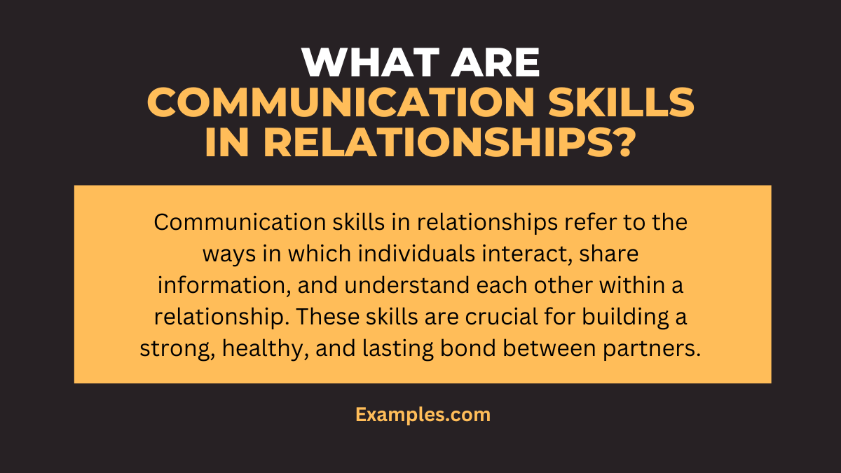 What are Communication Skills in Relationships