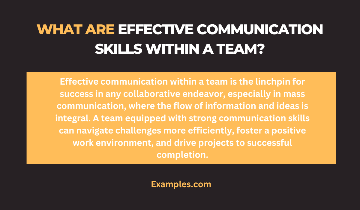 what are effective communication skills within a team