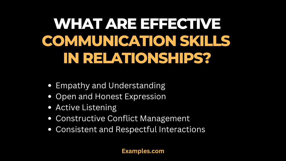 what are effective communication skills in relationships