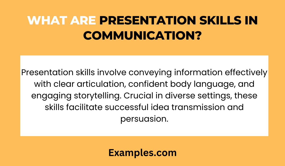 presentation skills in business communication