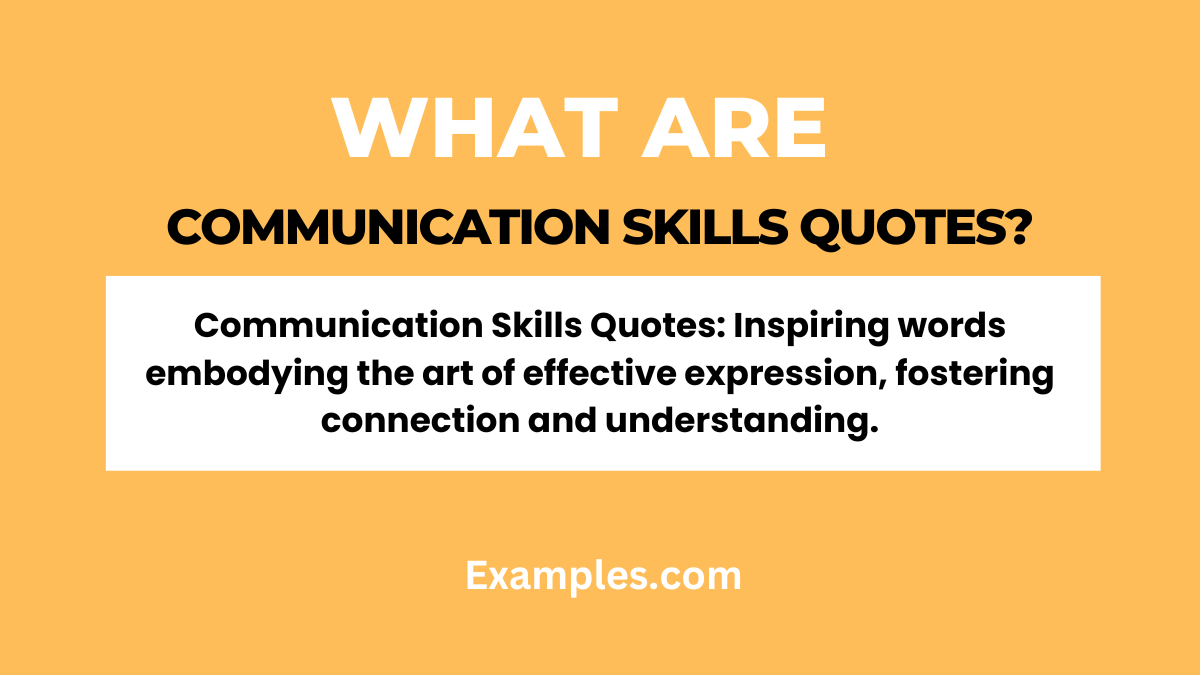 what is communication skills quote