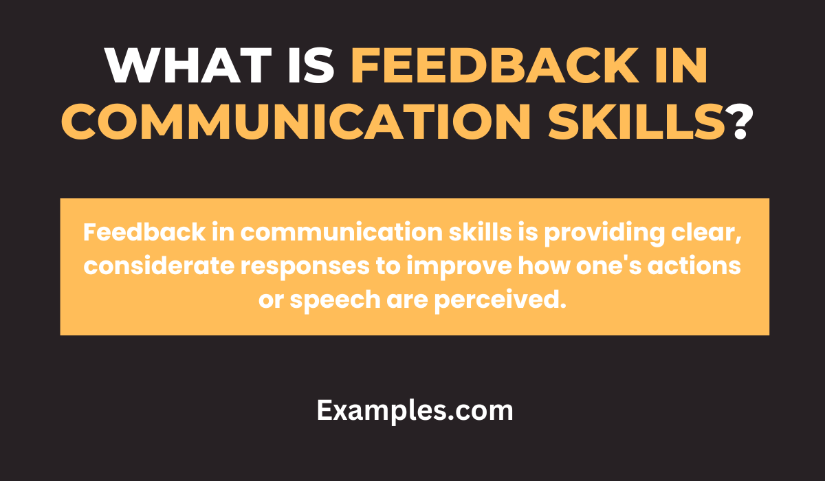 what is feedback in communication skill