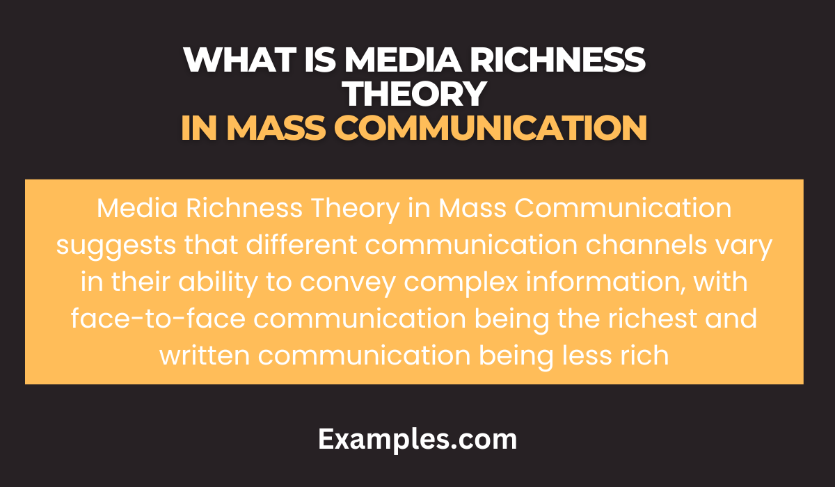 What is Media Richness Theory in Mass Communication
