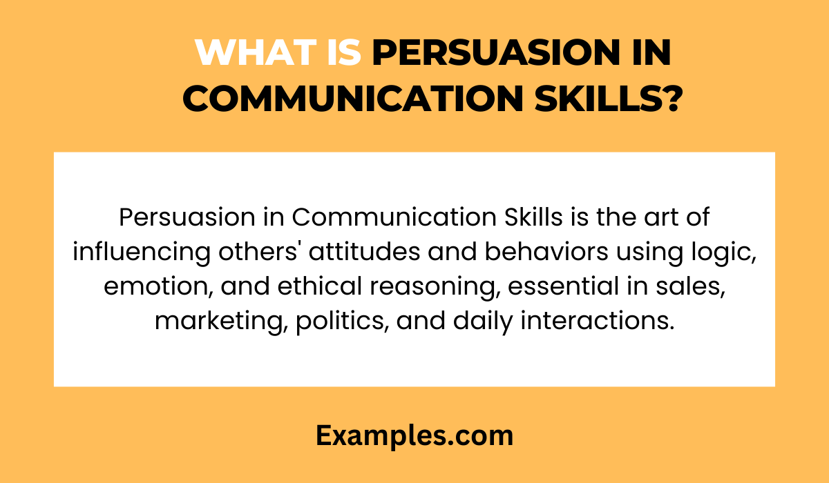 what is persuasion in communication skills
