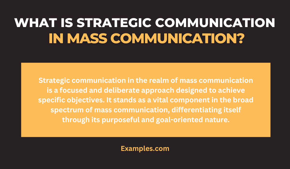 what is strategic communication in mass communication