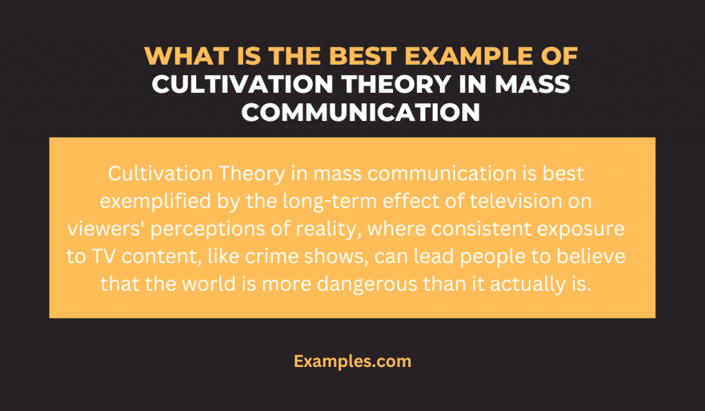 what is the best example of cultivation theory in mass communication 1024x597
