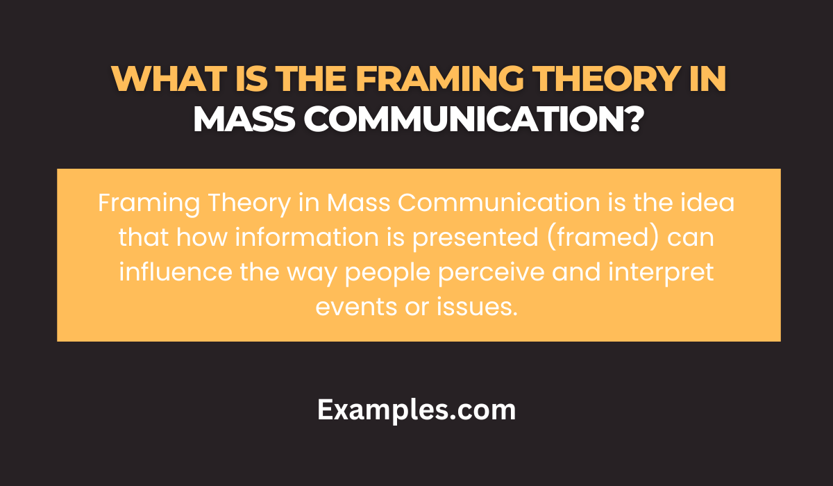 what is the framing theory in mass communication