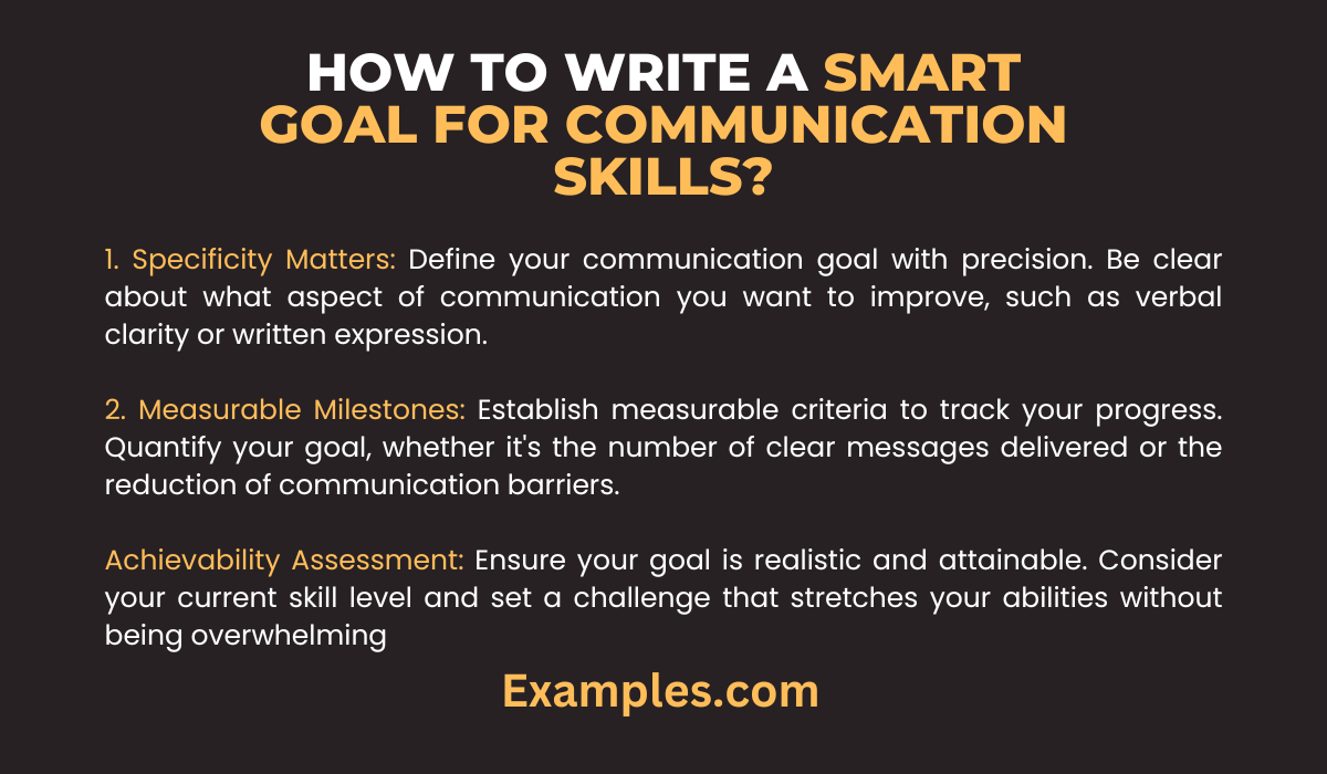 Write a Smart Goal for Communication Skills (1)