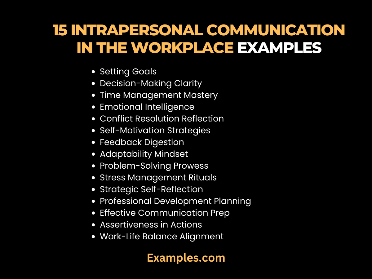 15 intrapersonal communication in the workplace examples