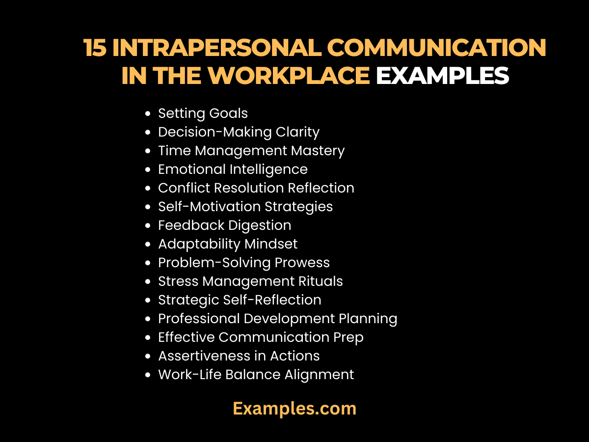 Intrapersonal Communication In The Workplace - 14+ Examples, Tips