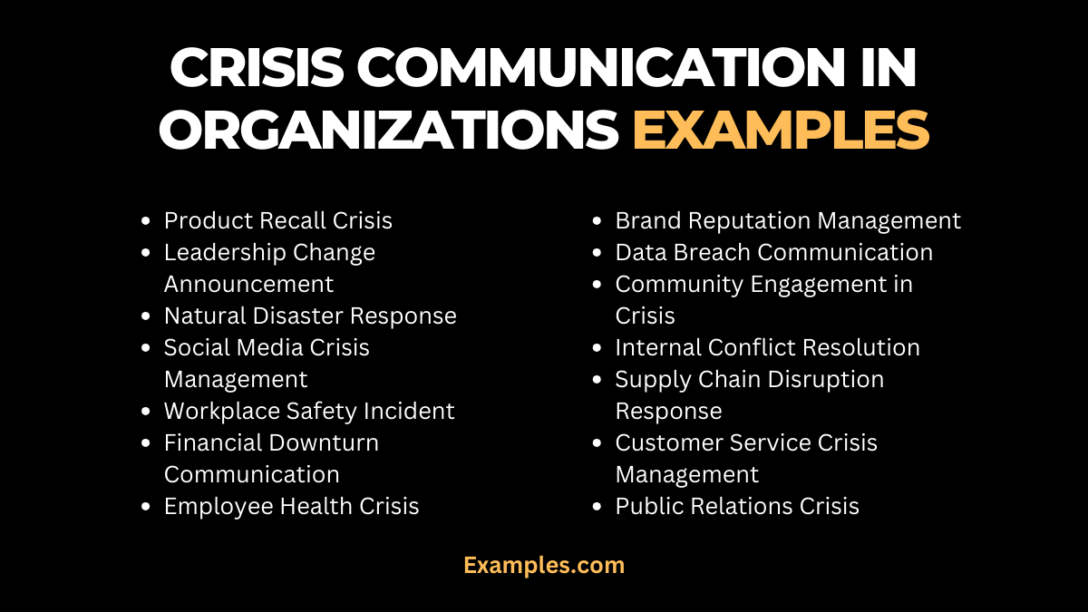 20 crisis communication in organizations examples