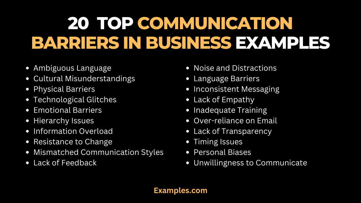 20 top communication barriers in business 11