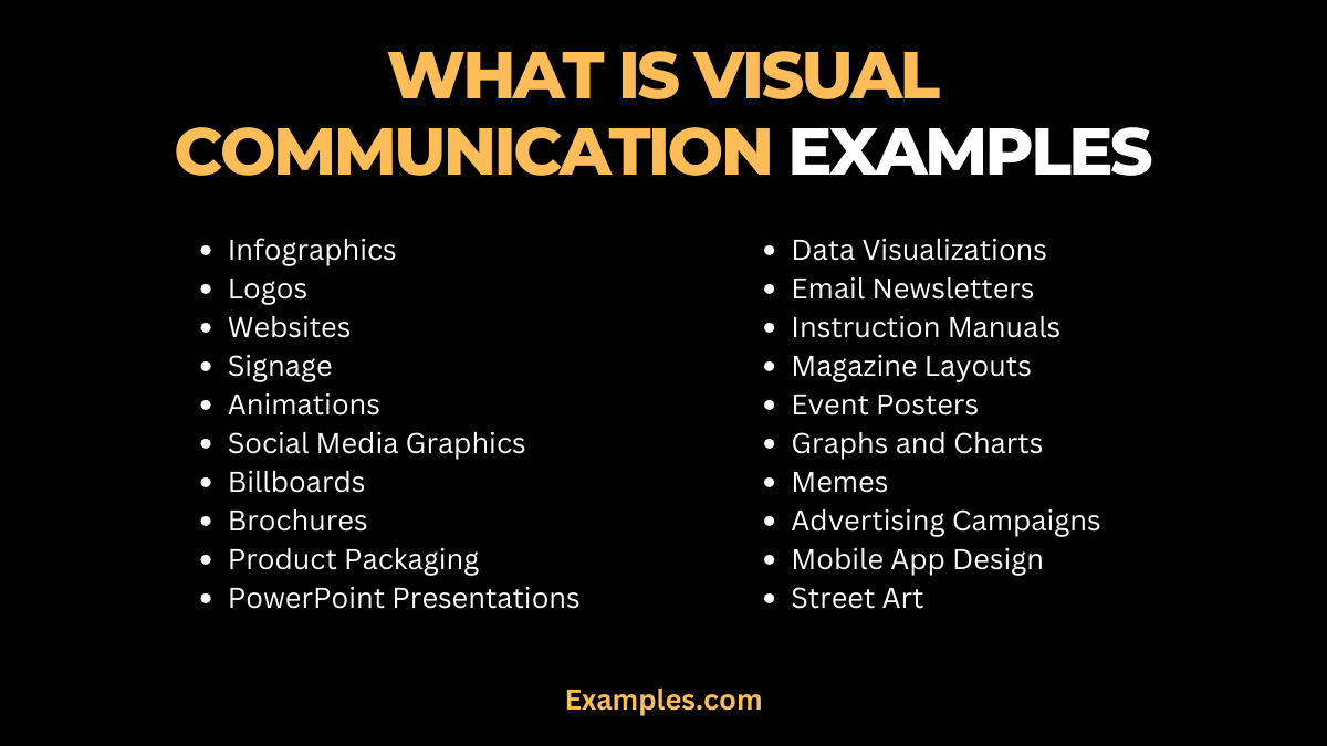 20 what is visual communication examples
