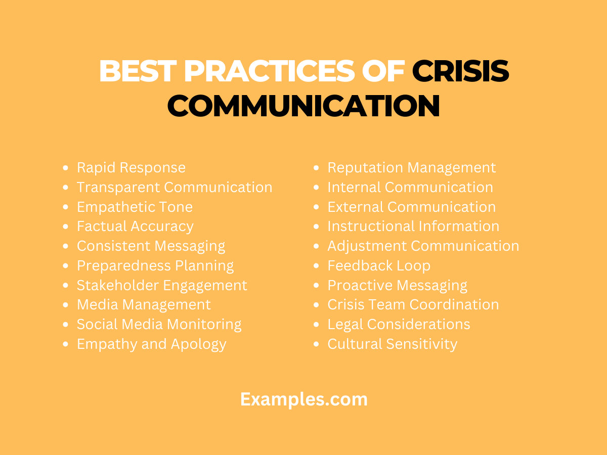25 best practices of crisis communication
