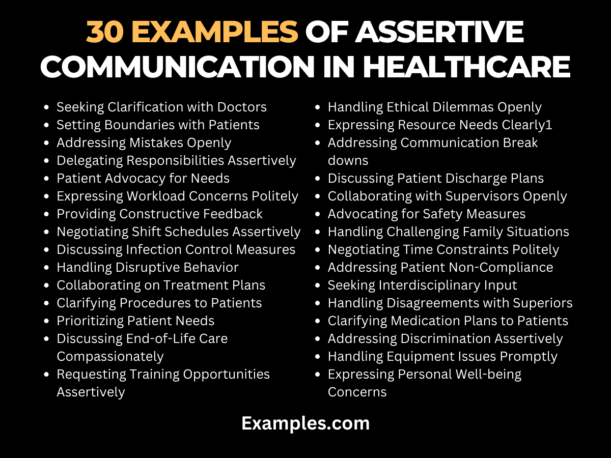30 examples of assertive communication in healthcare 2