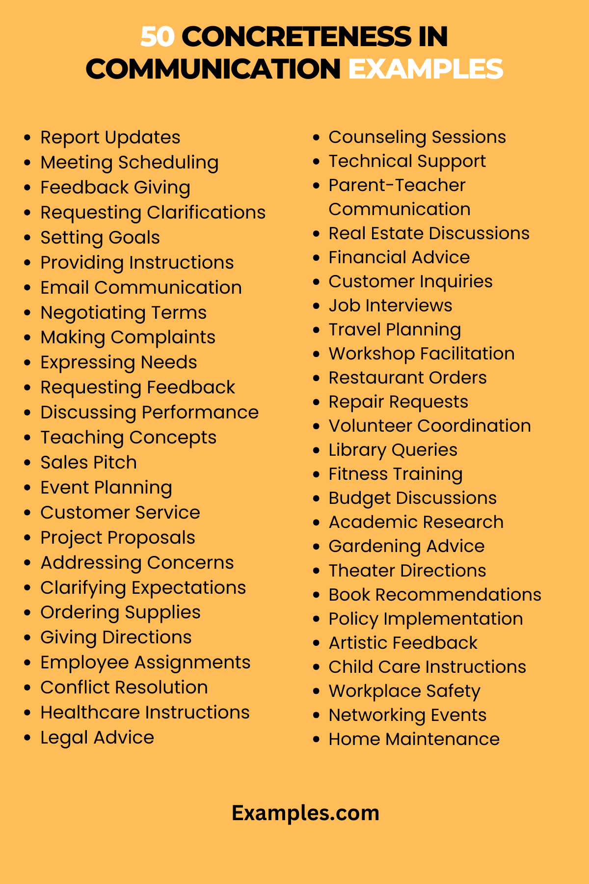 Concreteness in Communication Examples & Skills, PDF