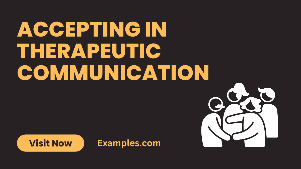 Accepting in Therapeutic Communication