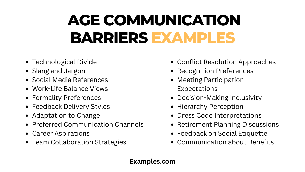 age communication barriers examples
