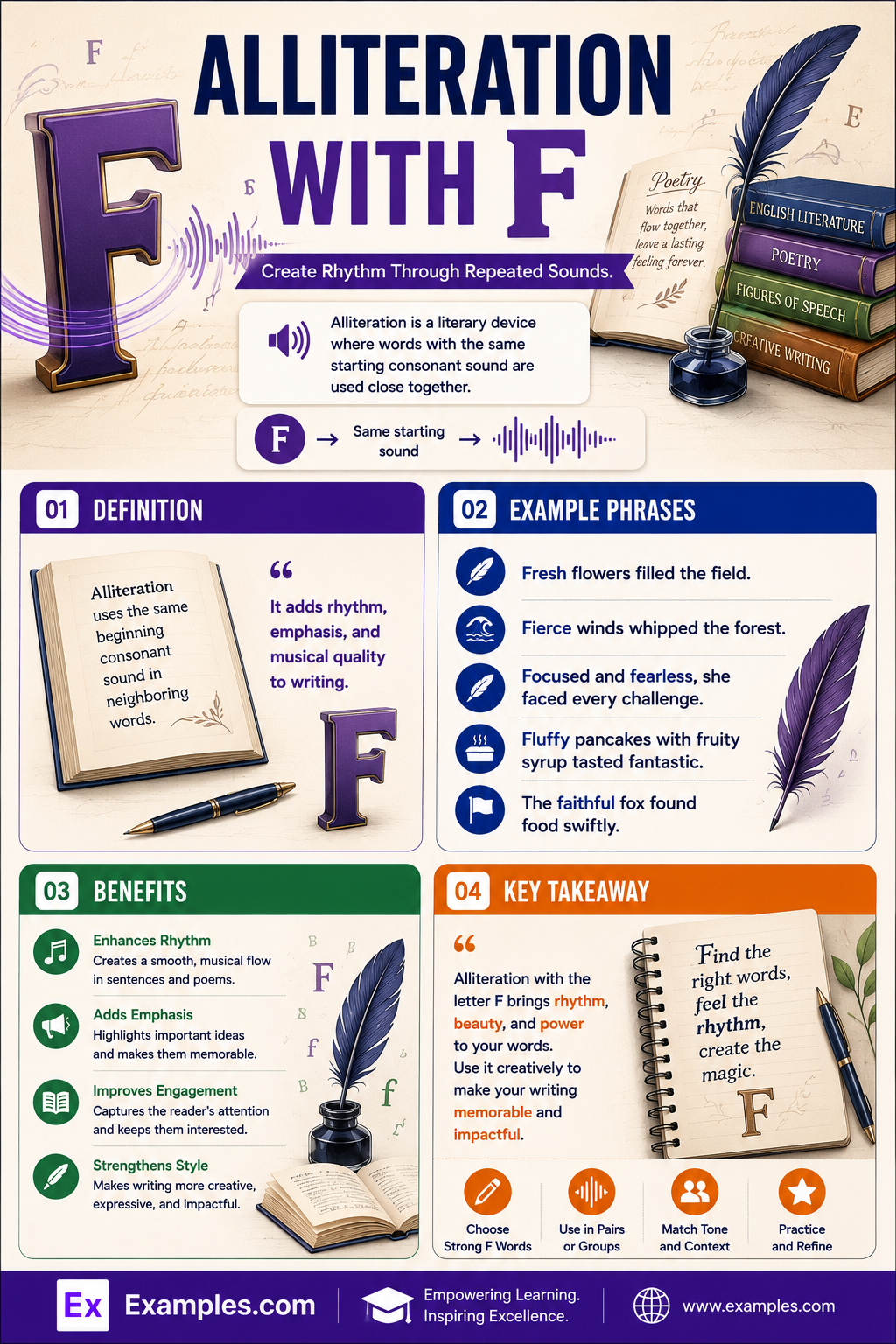19+ Alliteration with F Examples