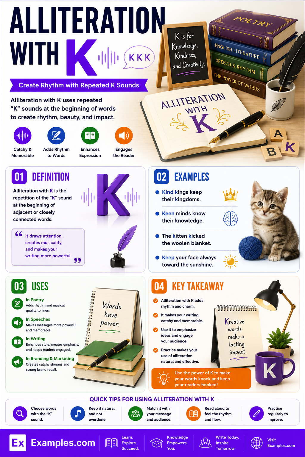 19+ Alliteration with K Examples
