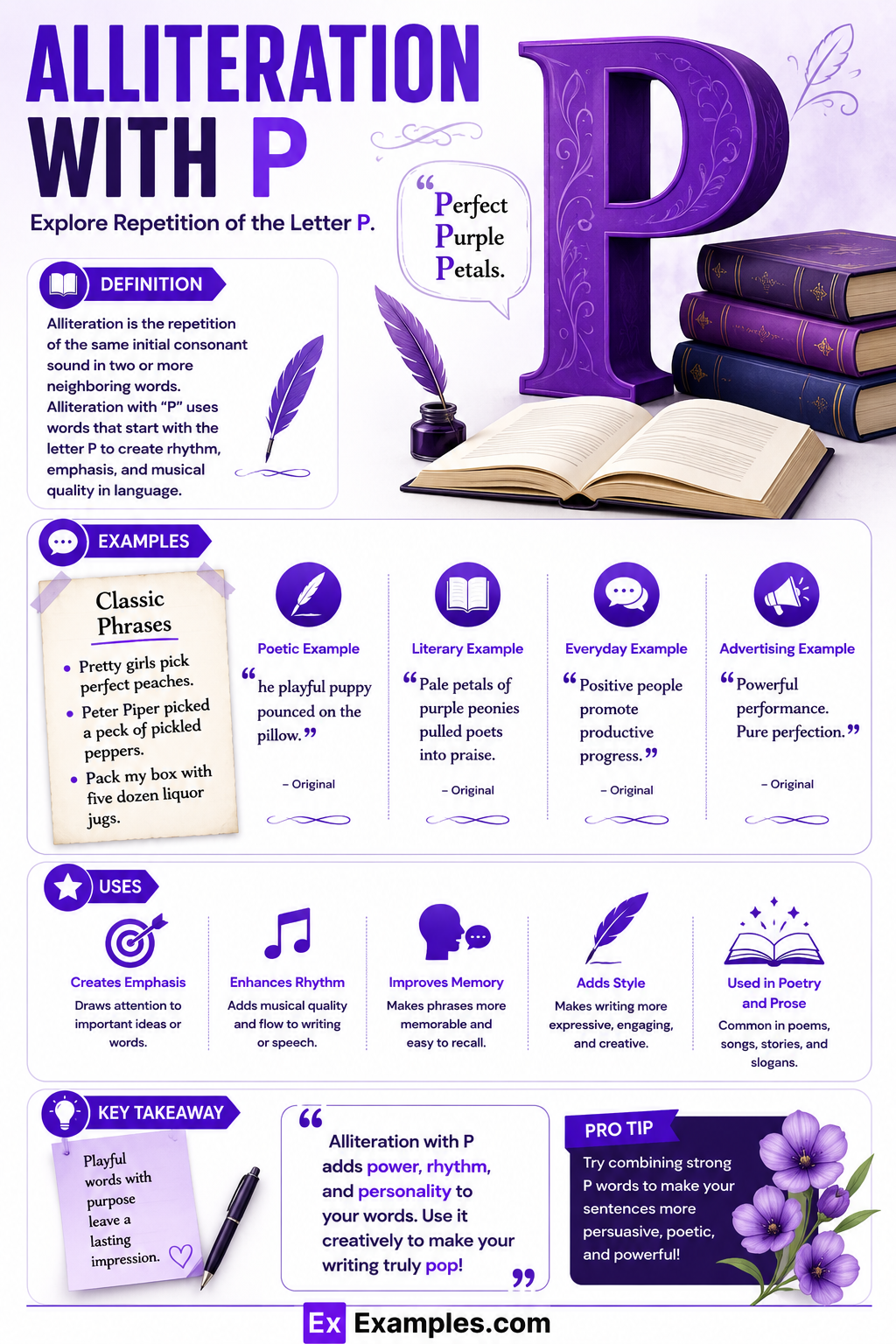 19+ Alliteration with P Examples