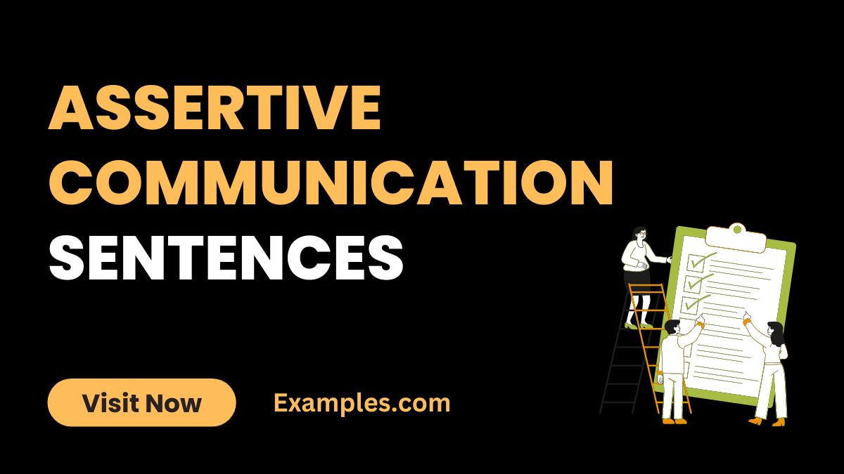 Assertive Communication Sentences 1