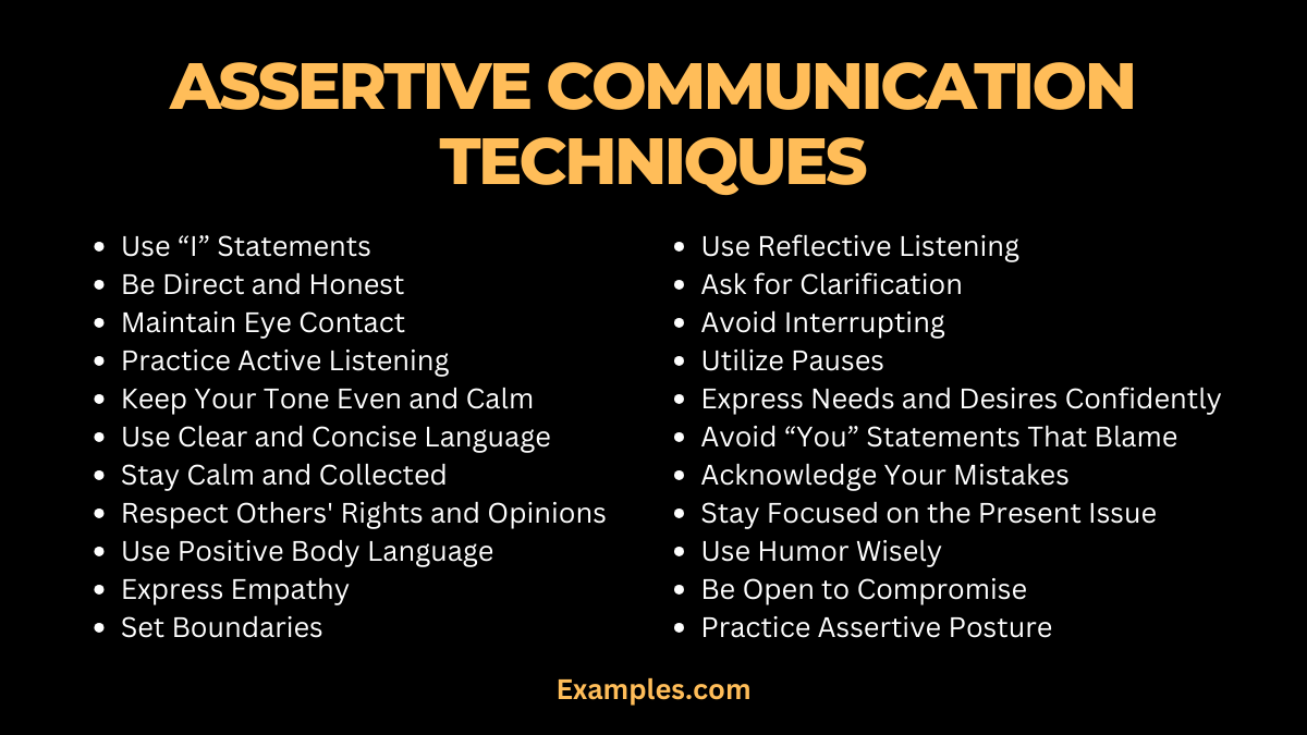 assertive communication techniques