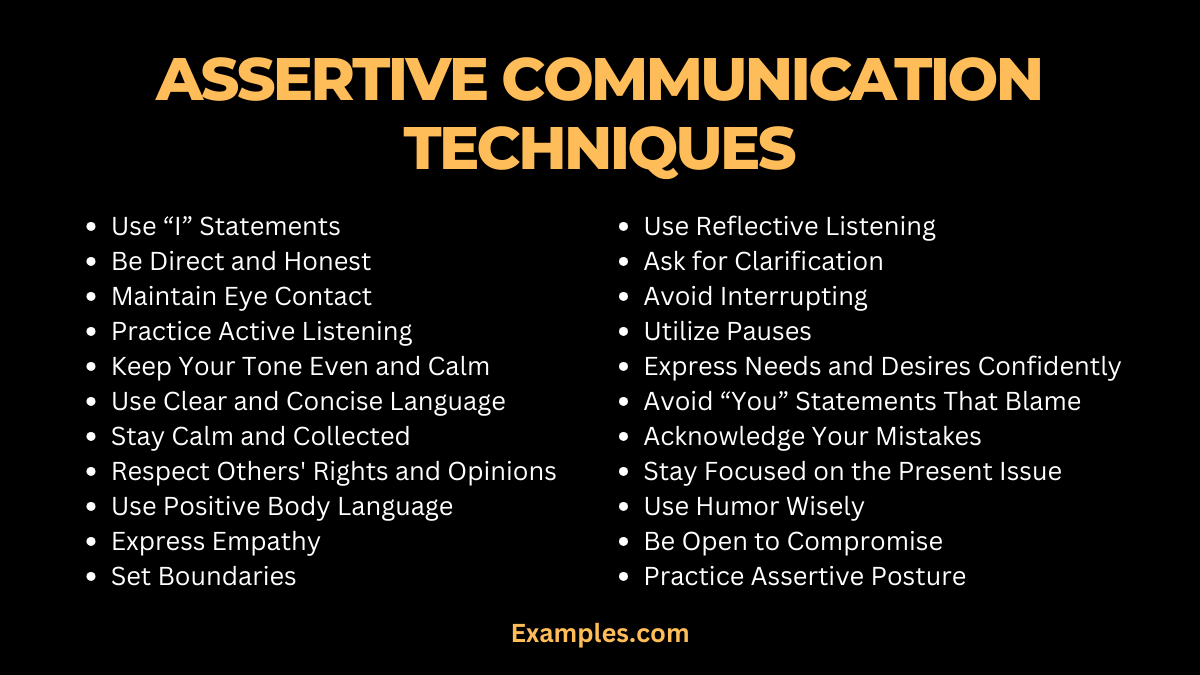 14 Assertive Communication Techniques Examples